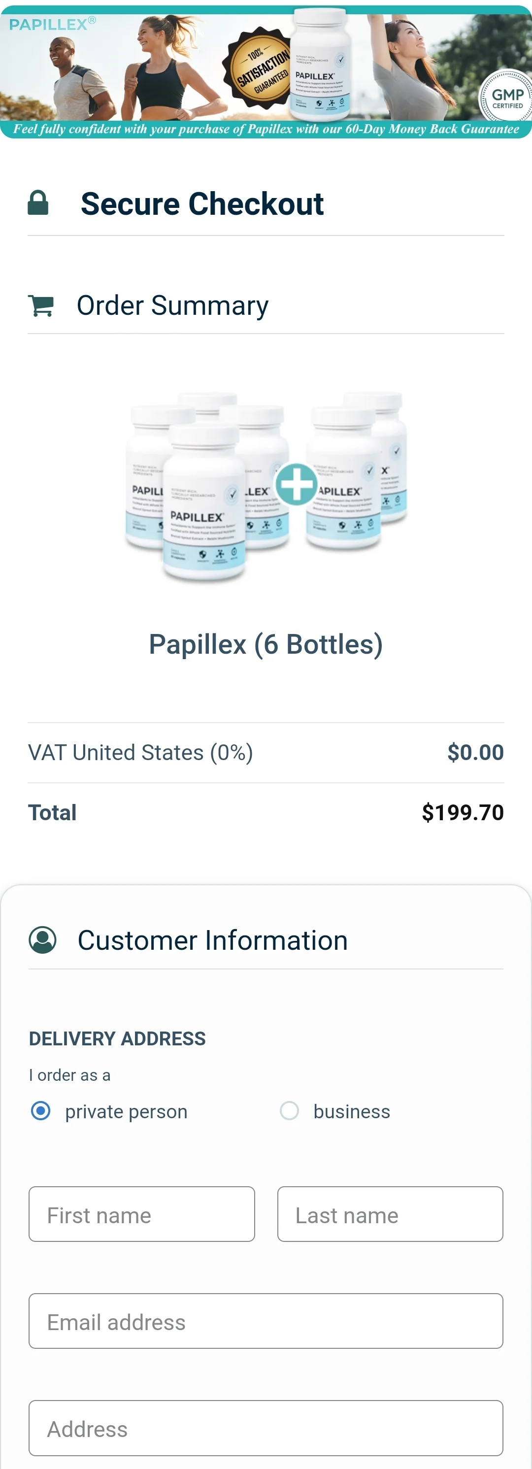 Papillex Order Form
